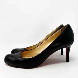 Christian Louboutin Simple Pump Leather Black Heels EU 40.5